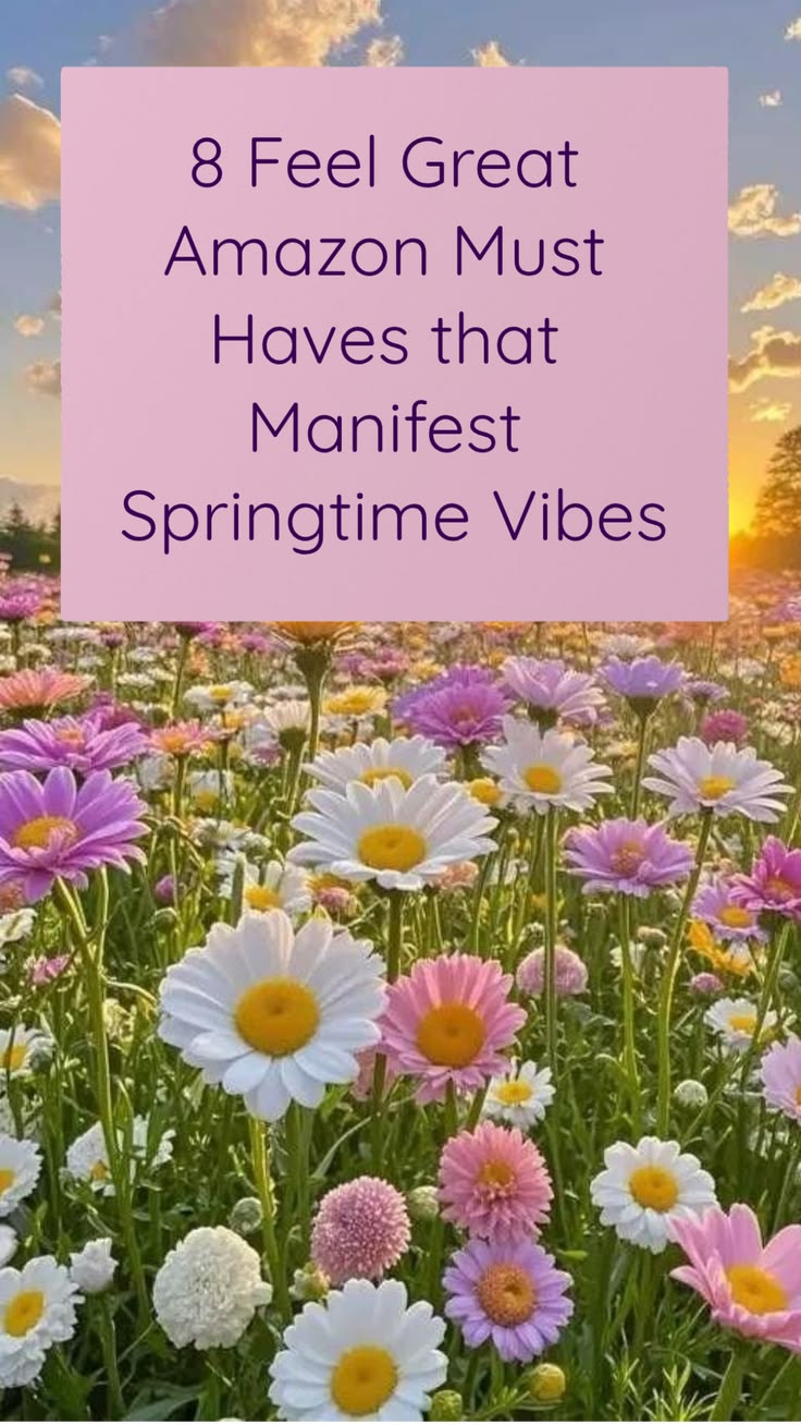 8 Feel Great Amazon Must Haves that Manifest Spring collection - 9 curated gift ideas for Spring